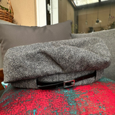 Sombrero Genuino de Diseñador Eric Javits NY - Tweed Beret - Color Black Mix.